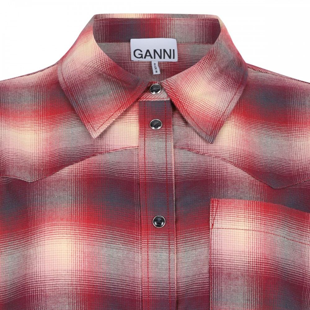 Red check flannel shirt