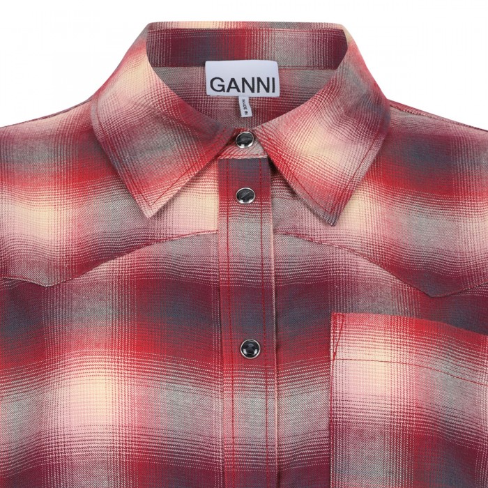 Red check flannel shirt