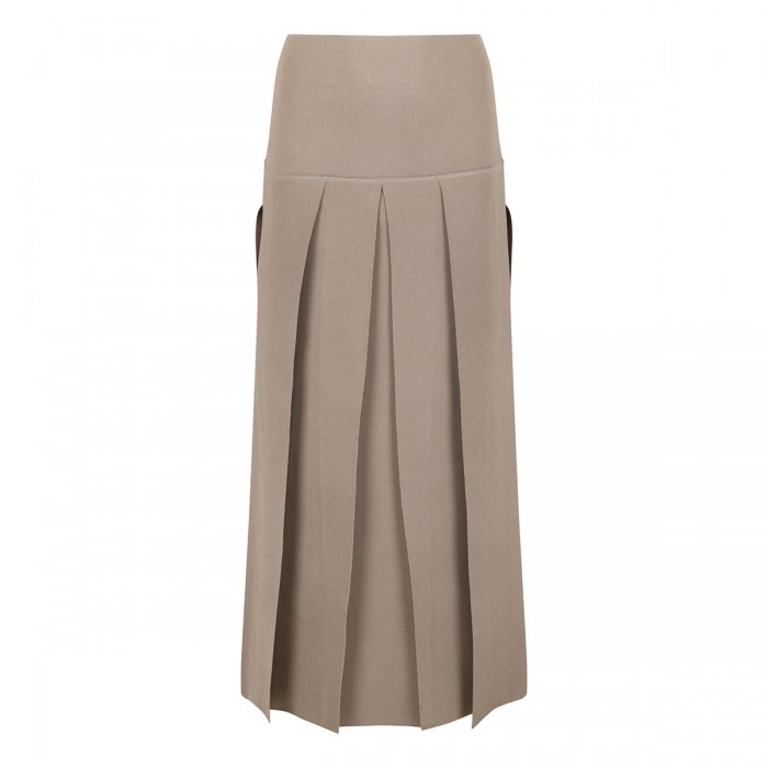 Pleated midi skirt