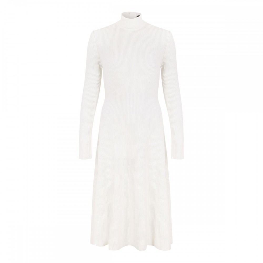 Long ribbed knit dress