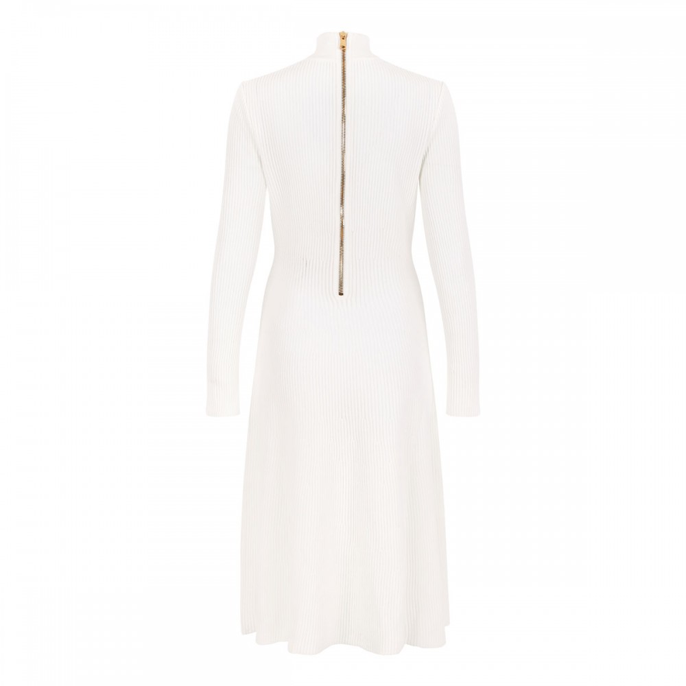 Long ribbed knit dress