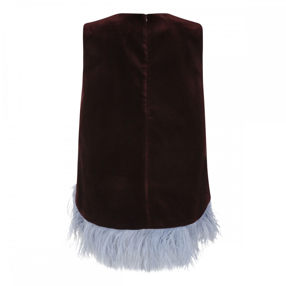 La Scala cotton velvet top