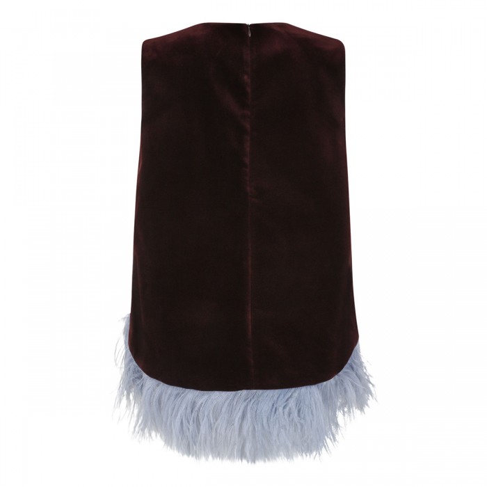 La Scala cotton velvet top