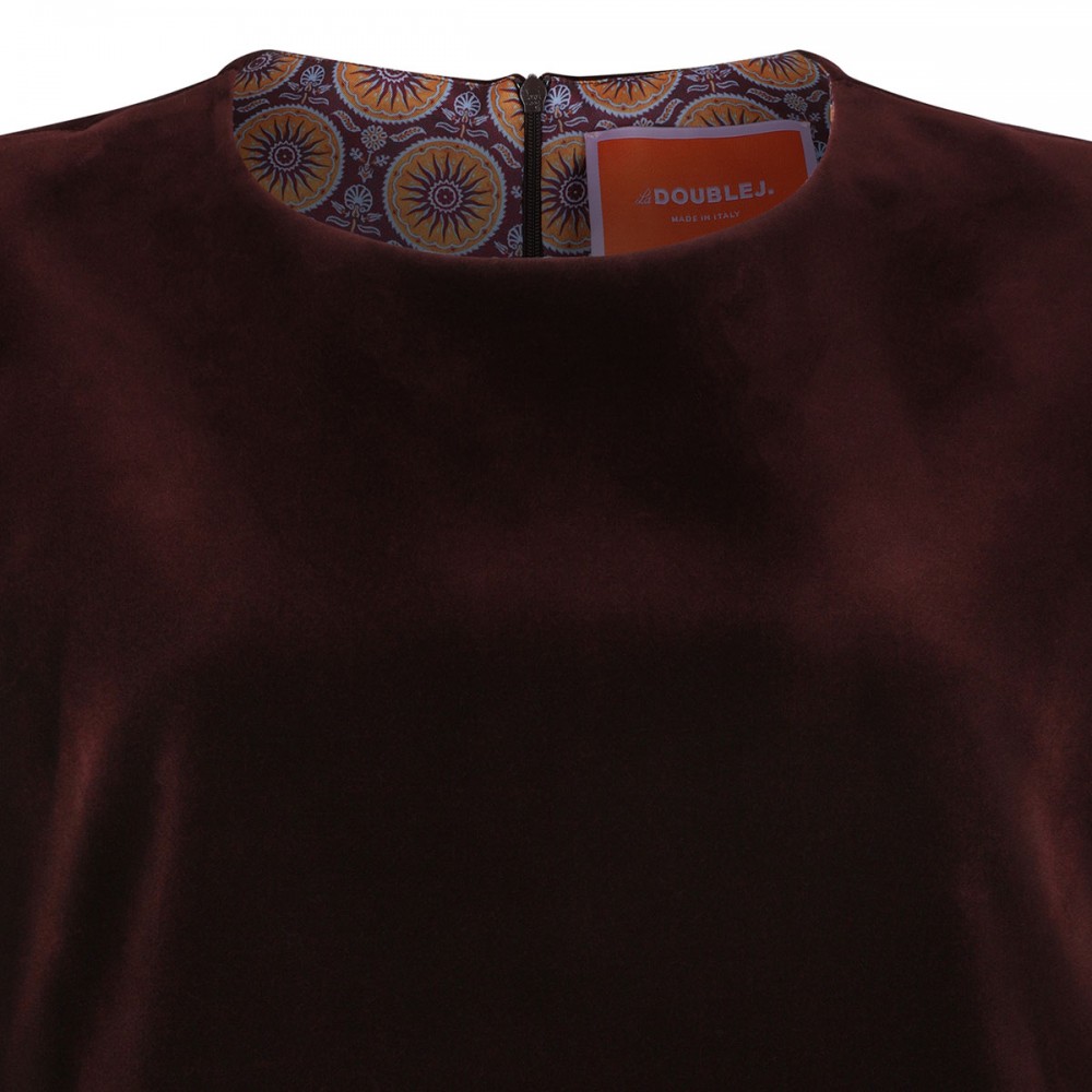 La Scala cotton velvet top