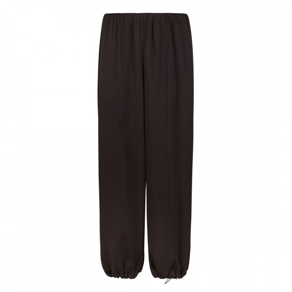 Plisse crinkle pants