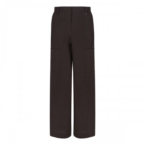 Paneled stretch-cotton pants