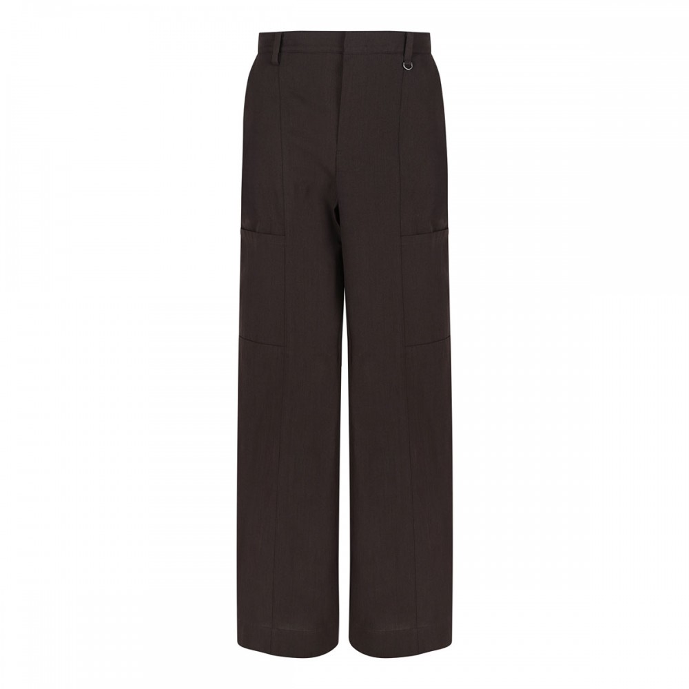 Paneled stretch-cotton pants