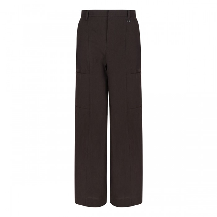 Paneled stretch-cotton pants
