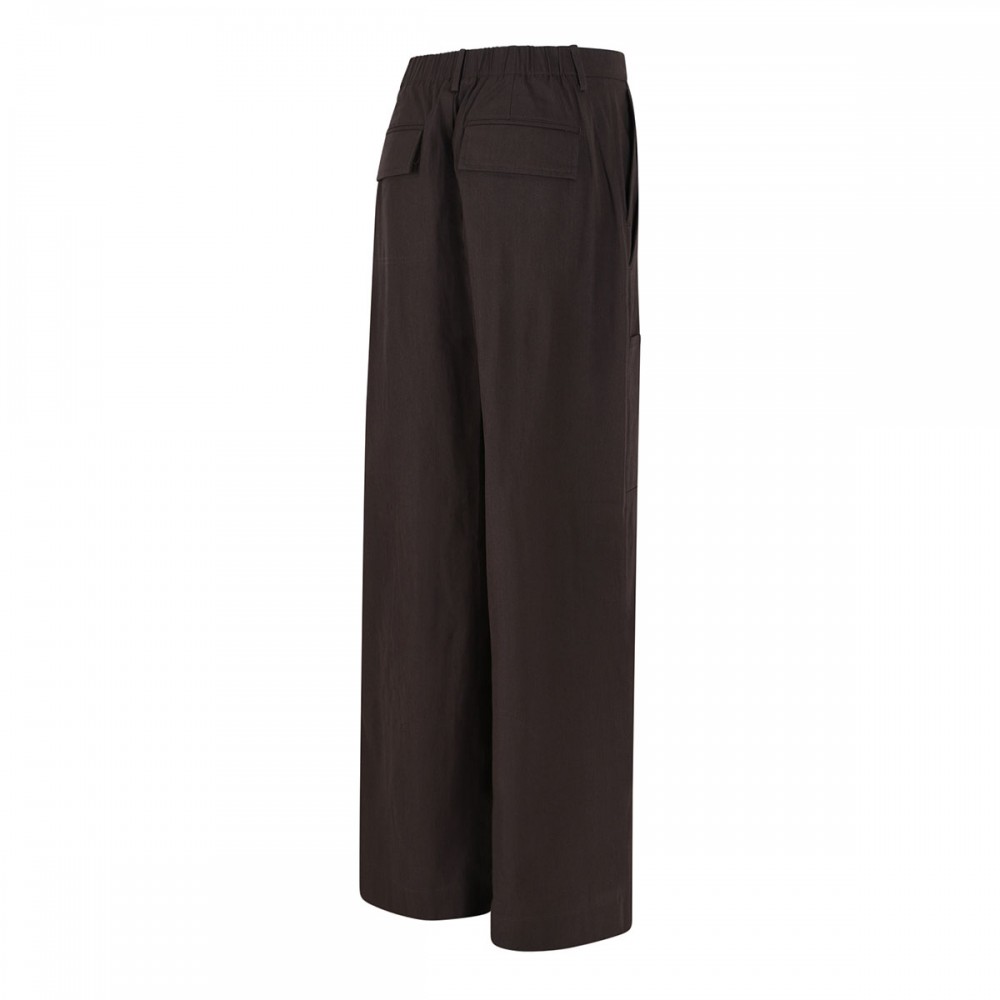 Paneled stretch-cotton pants