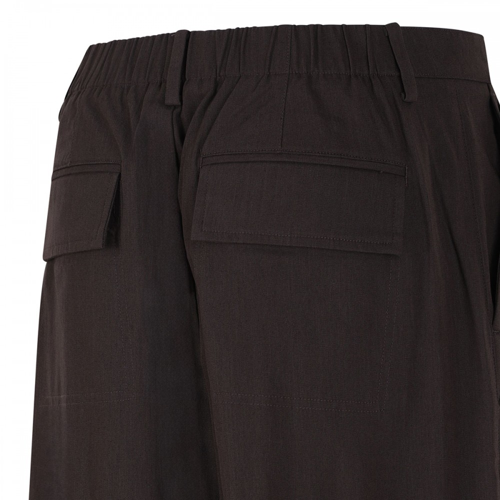 Paneled stretch-cotton pants