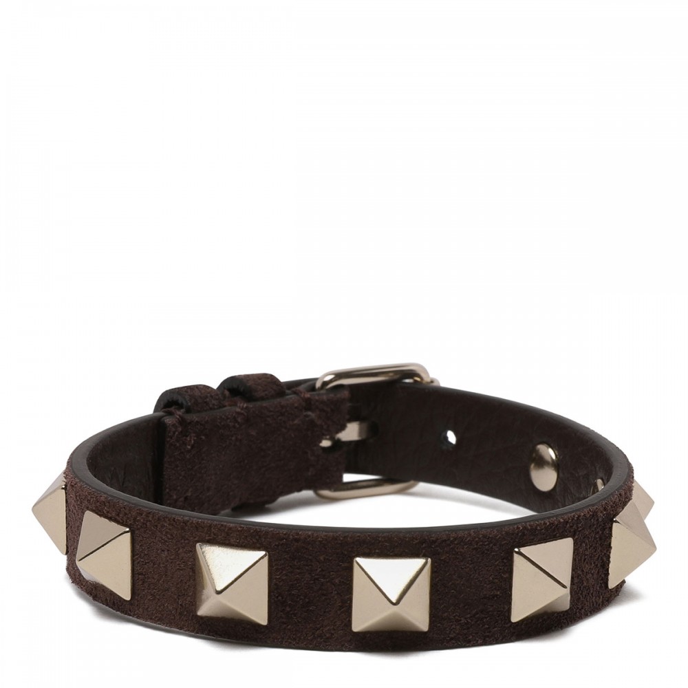 Rockstud leather bracelet