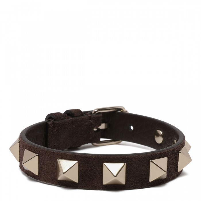Rockstud leather bracelet