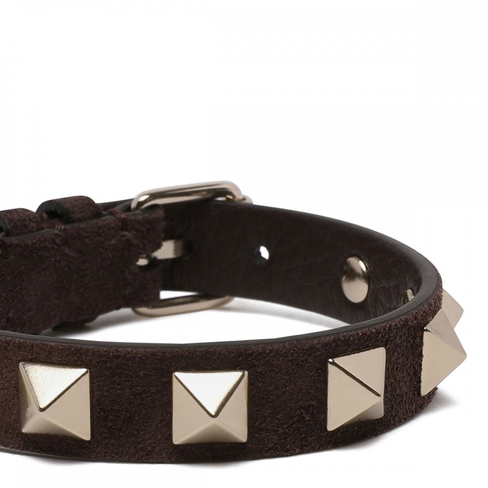 Rockstud leather bracelet