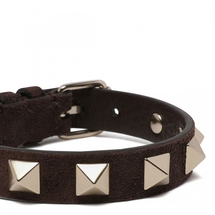 Rockstud leather bracelet