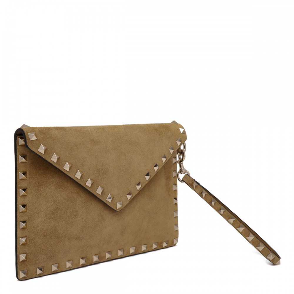 Rockstud flat pouch