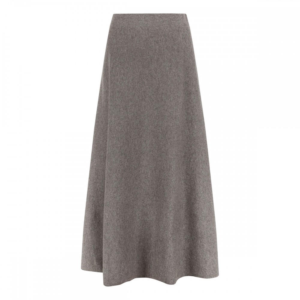 Torie knitted cashmere skirt