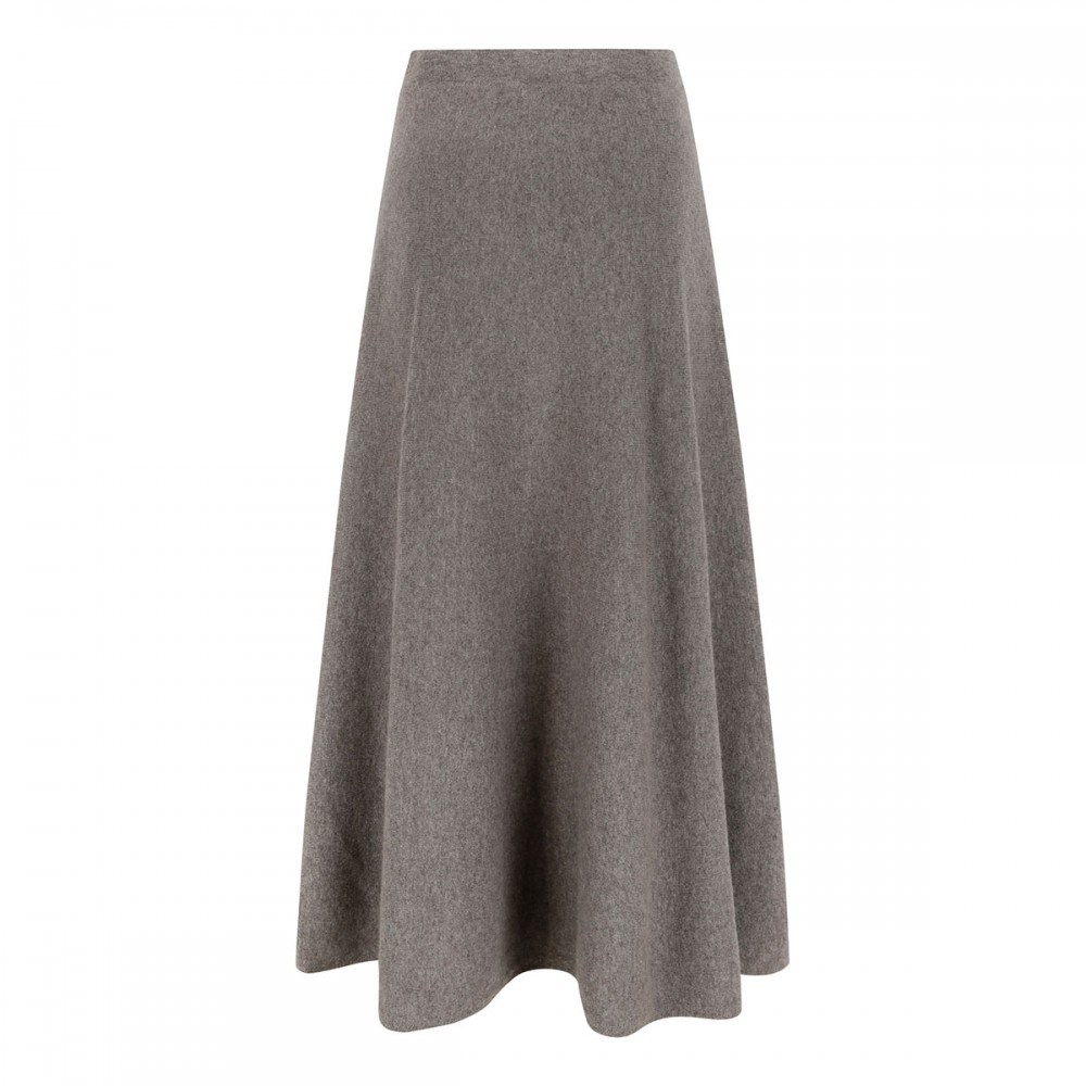 Torie knitted cashmere skirt