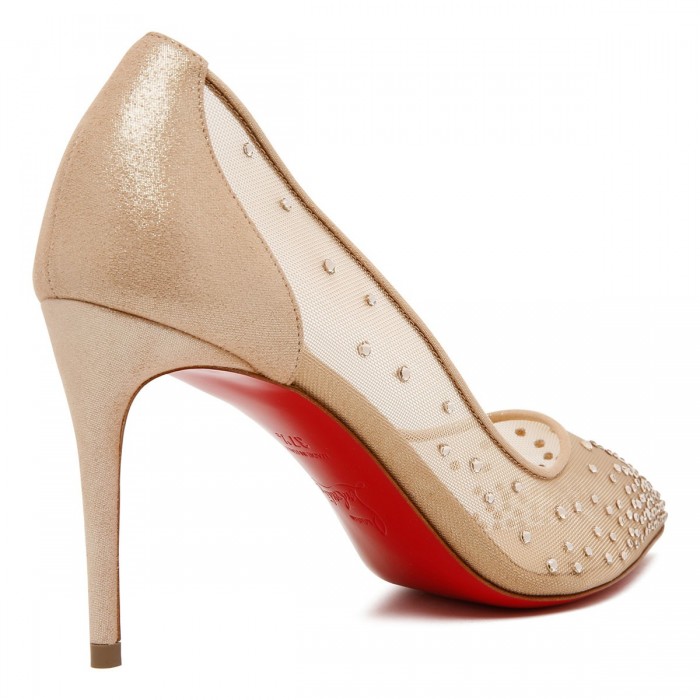 Follies Strass 85 mesh pumps