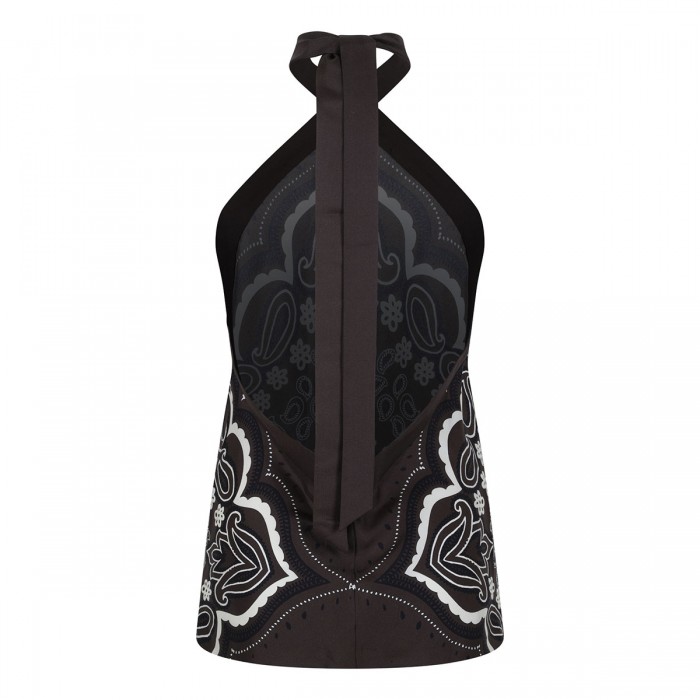 Solal silk halterneck top