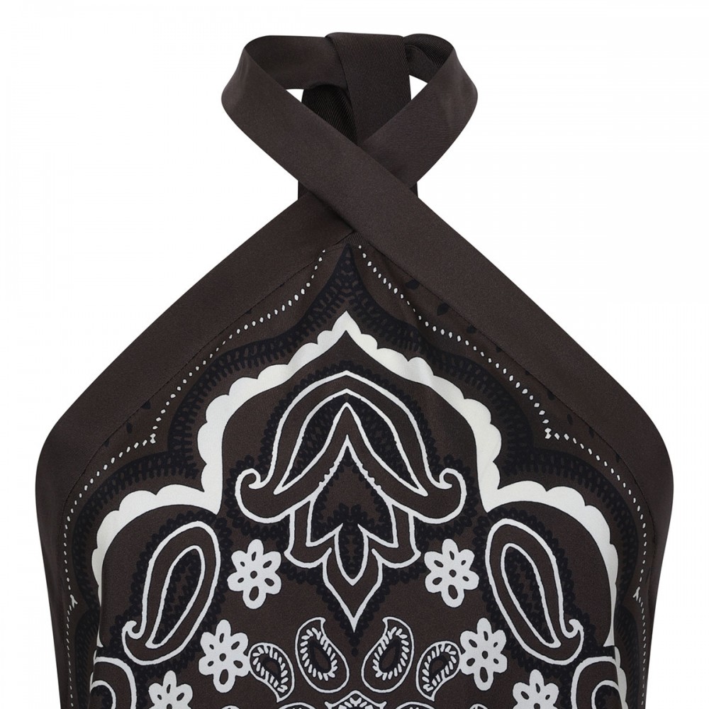 Solal silk halterneck top