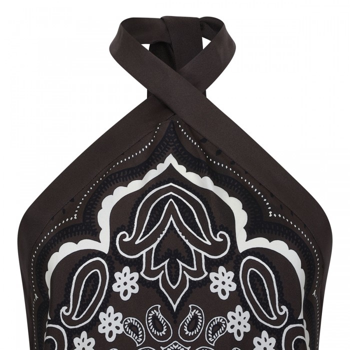 Solal silk halterneck top