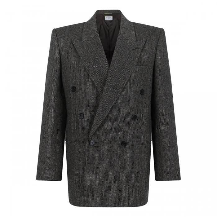 Brown double-breasted jacket
