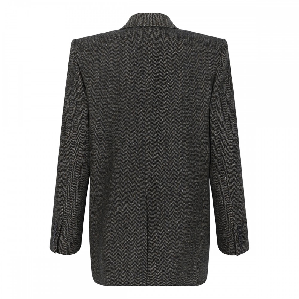 Brown double-breasted jacket