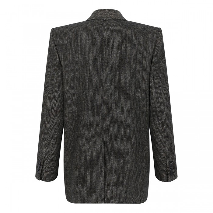 Brown double-breasted jacket
