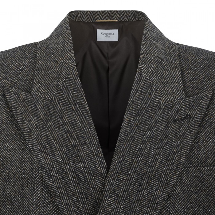 Brown double-breasted jacket