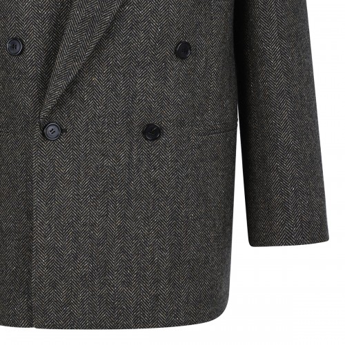 Brown double-breasted jacket 2