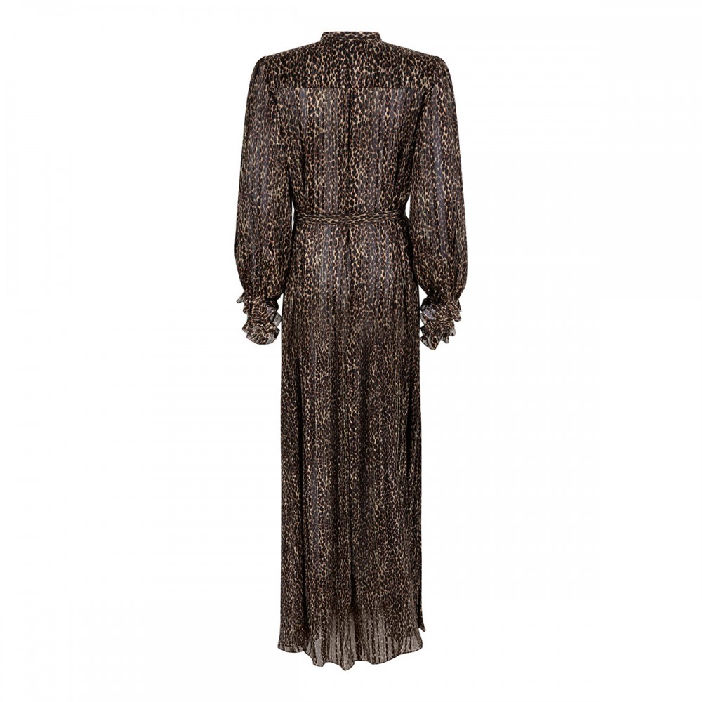 Leopard silk dress