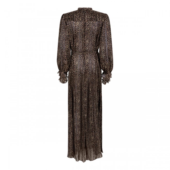 Leopard silk dress
