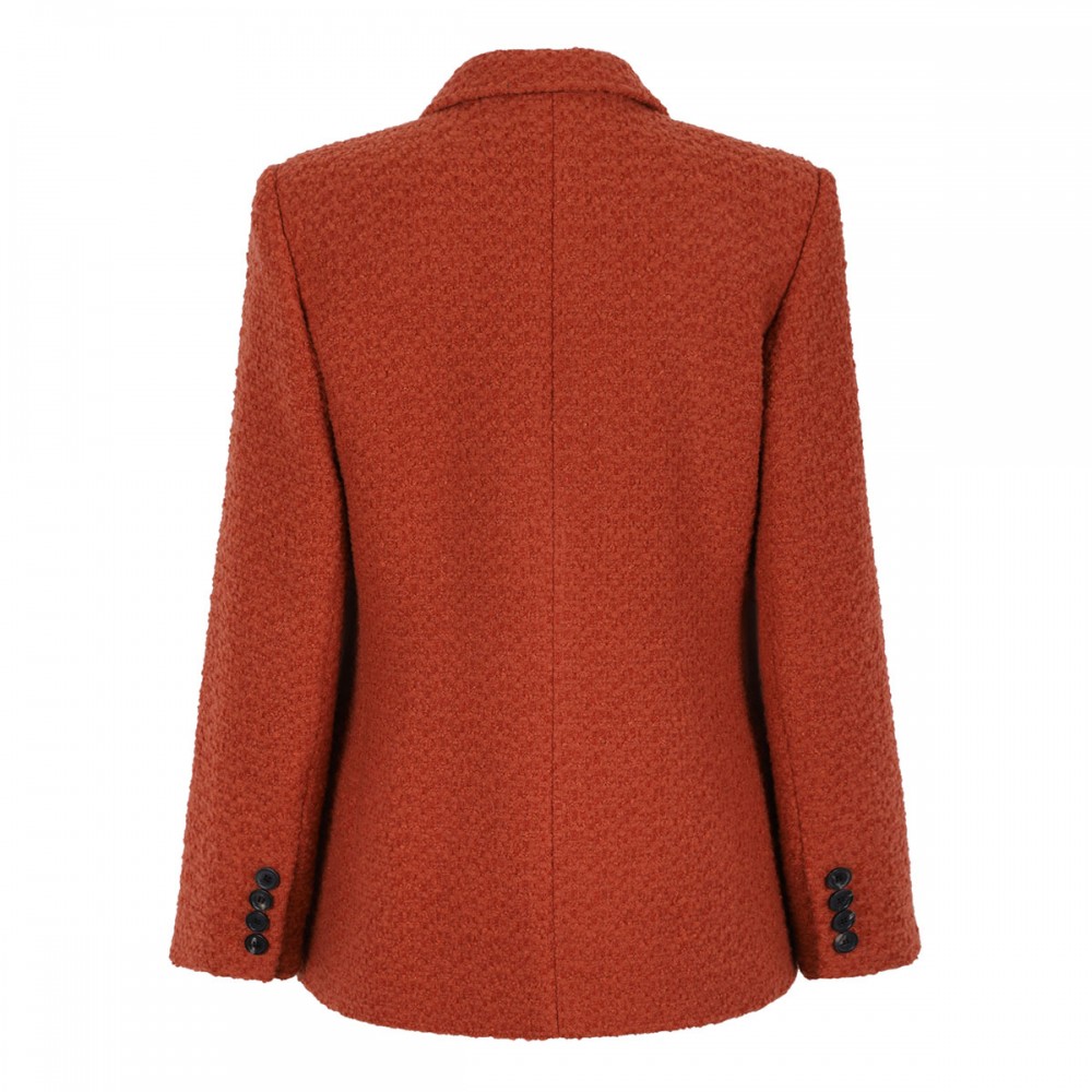 Tweed single-breasted jacket
