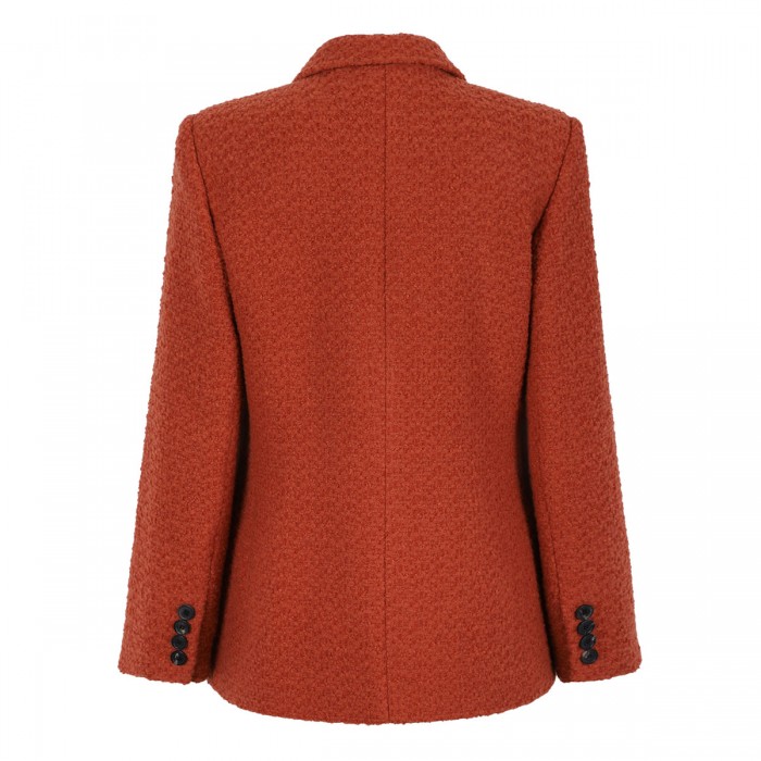 Tweed single-breasted jacket