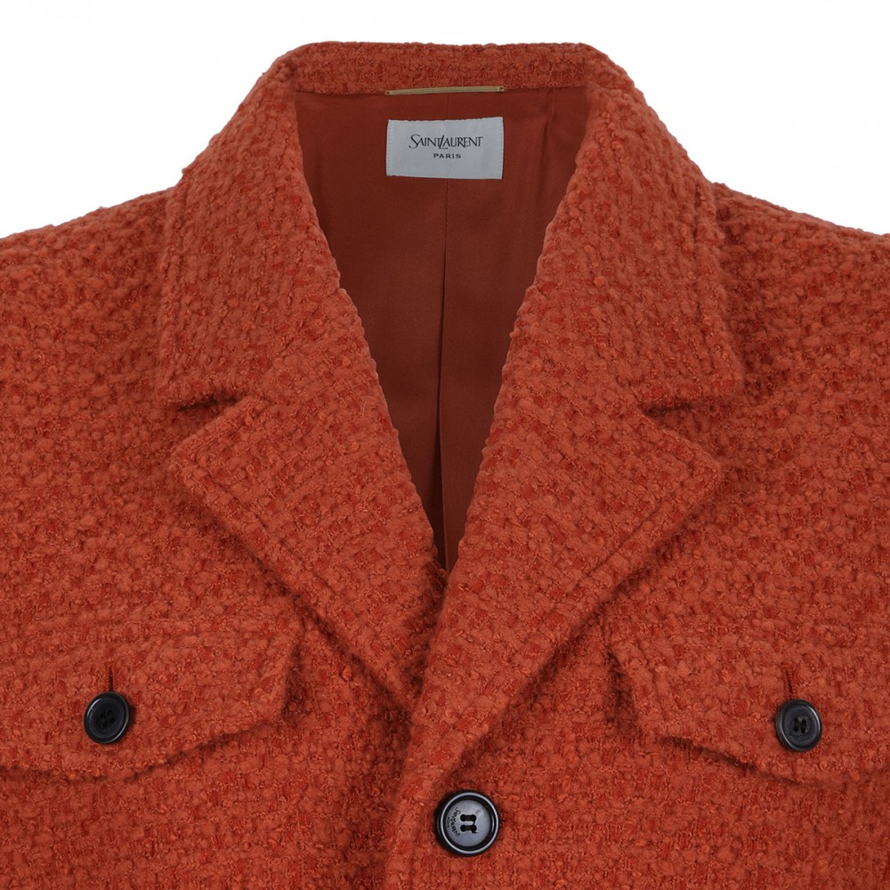 Tweed single-breasted jacket