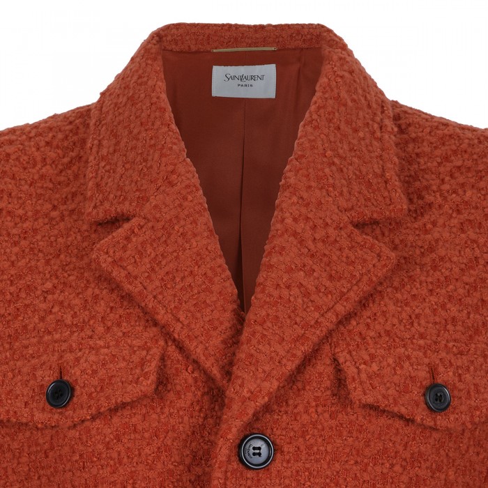 Tweed single-breasted jacket