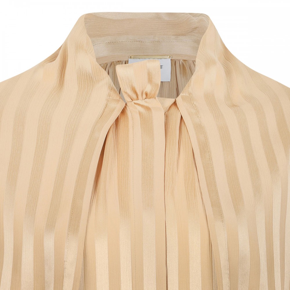 Striped bow-tie blouse