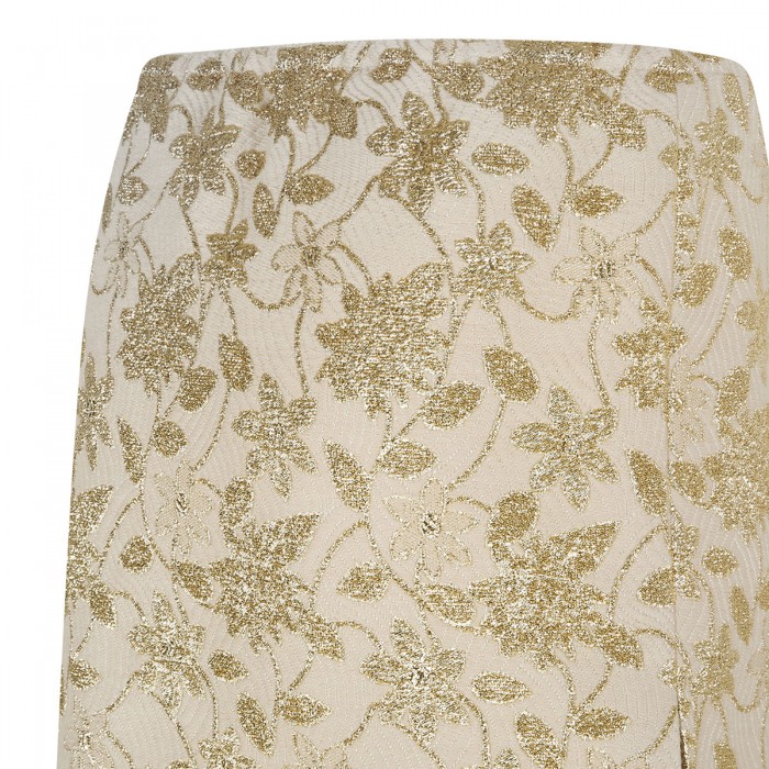 Brocade midi skirt