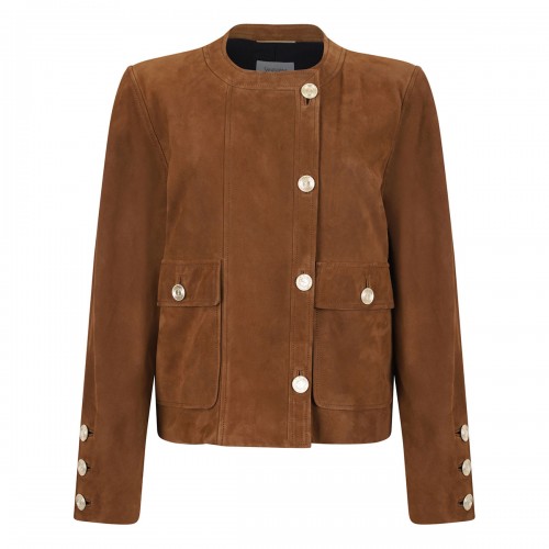 Suede short jacket