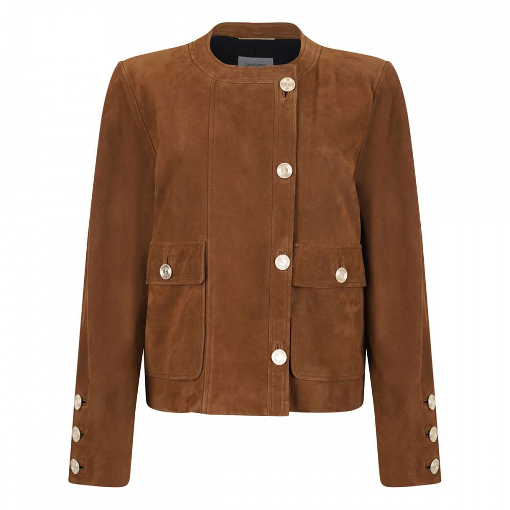 Suede short jacket