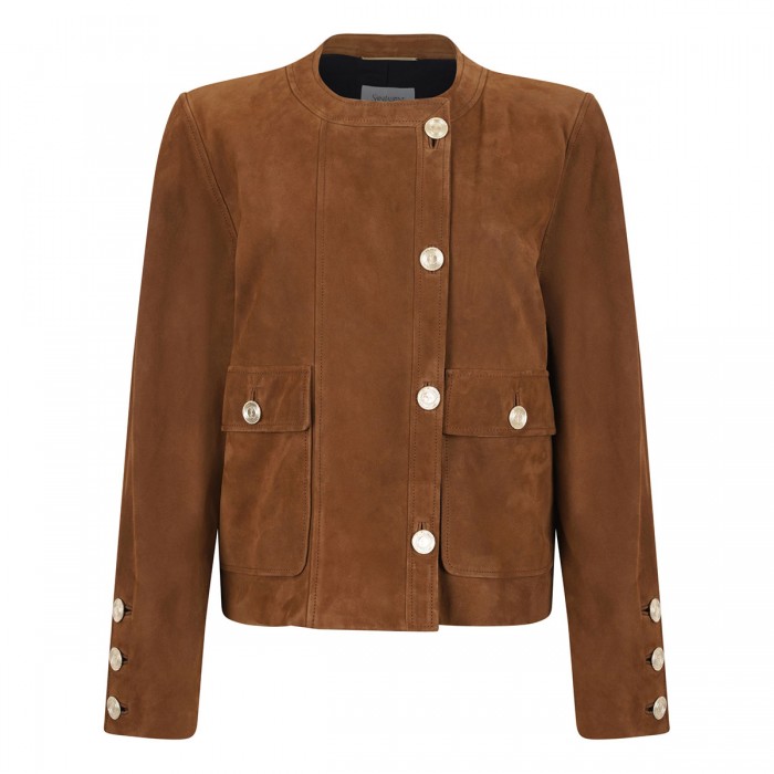 Suede short jacket
