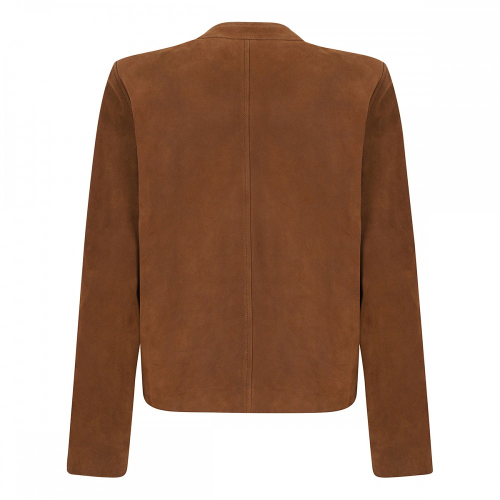 Suede short jacket