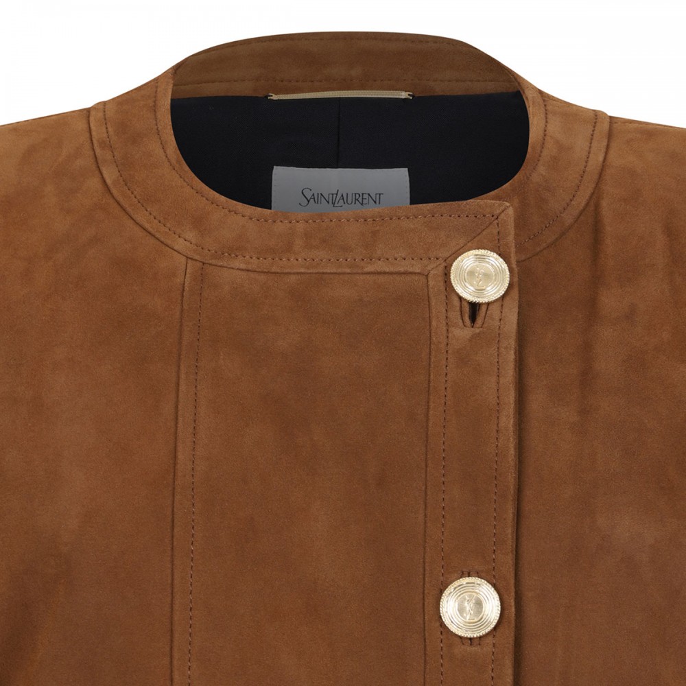 Suede short jacket