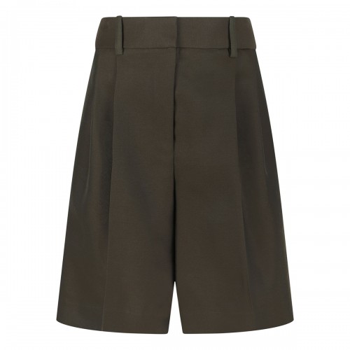 Auggie wool and silk shorts