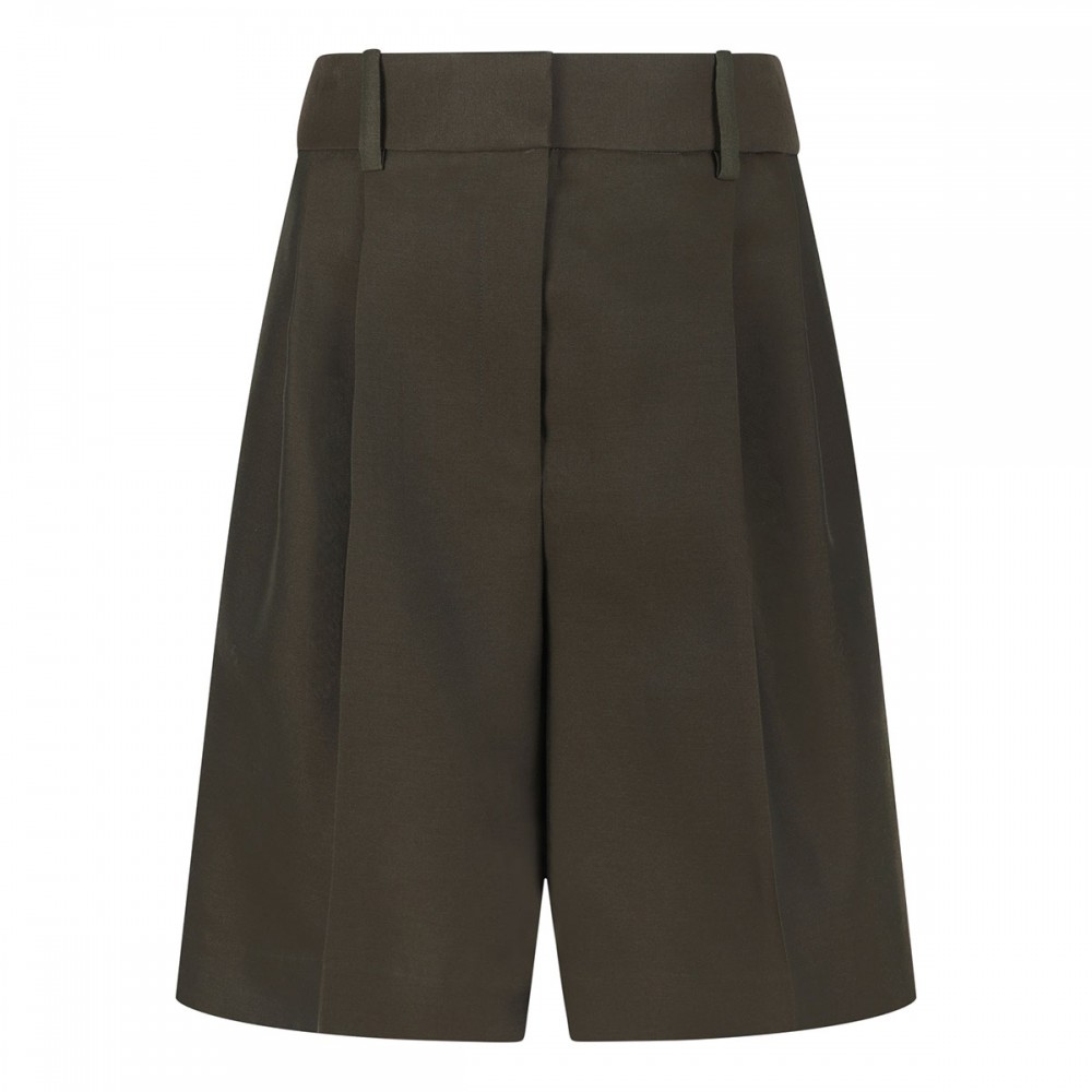 Auggie wool and silk shorts