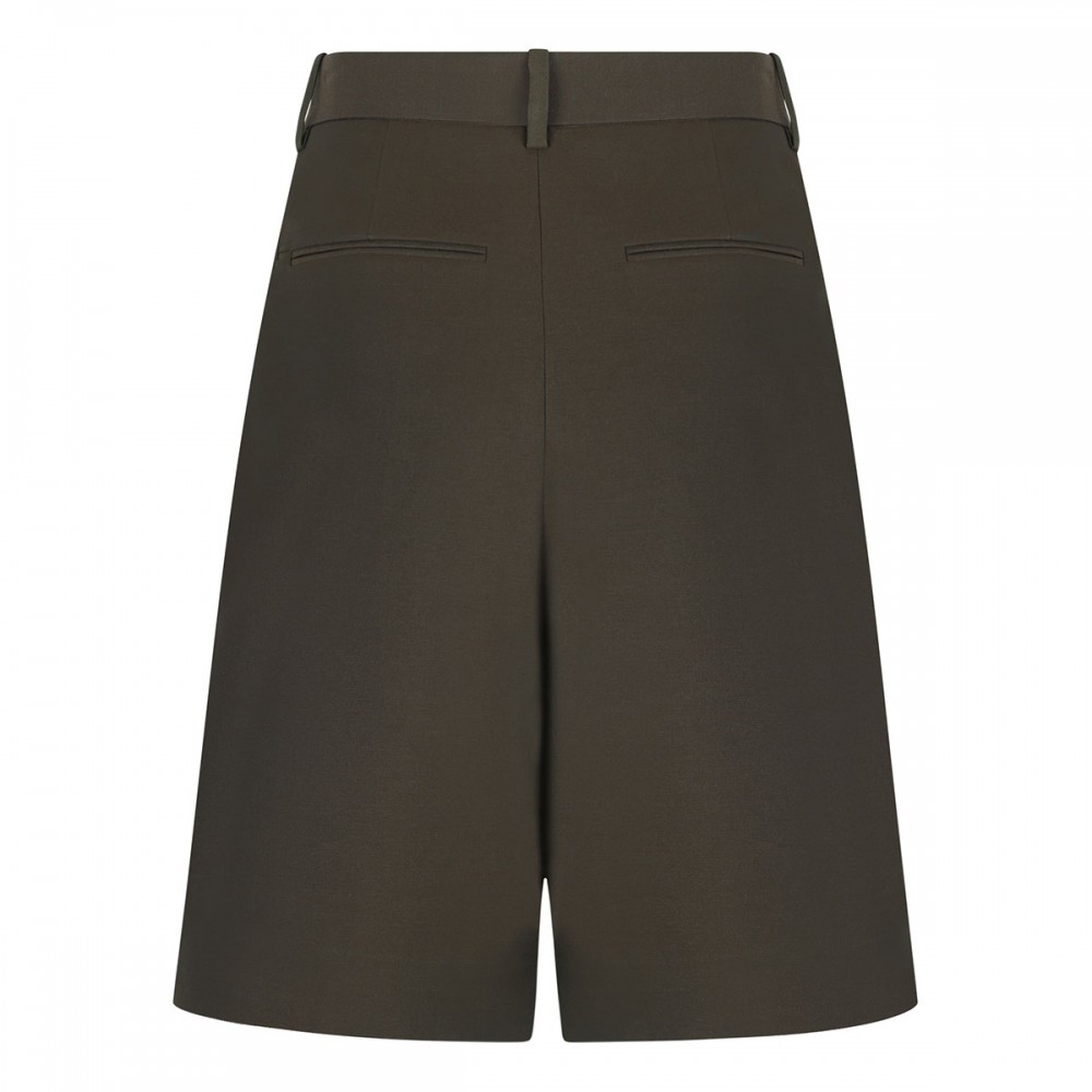 Auggie wool and silk shorts