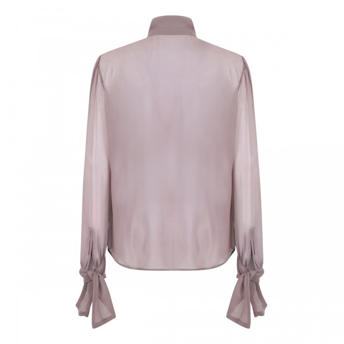 Silk crepe muslin blouse