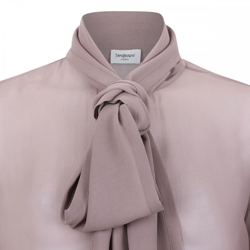 Silk crepe muslin blouse