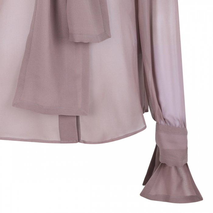 Silk crepe muslin blouse