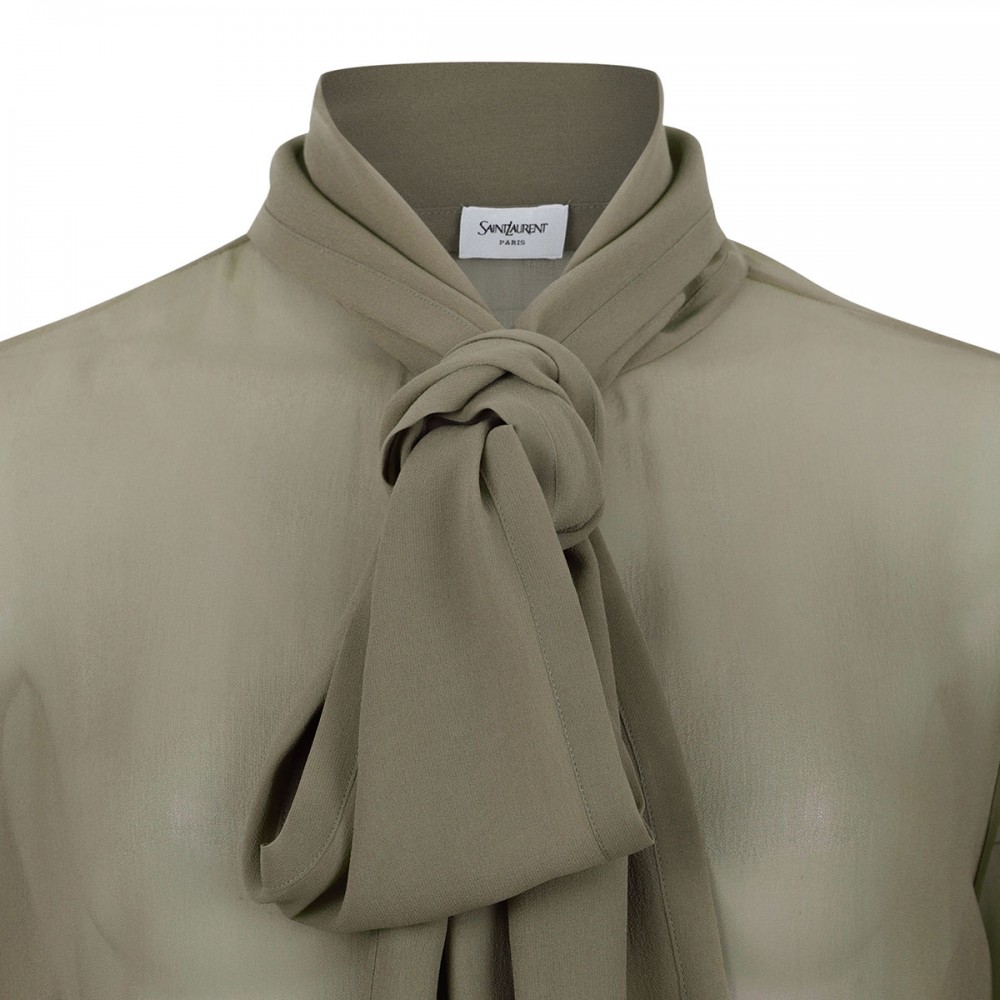 Silk crepe muslin blouse
